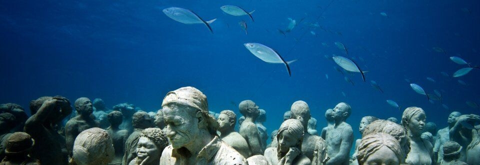 Jason deCaires Taylor, ‘The rising tide’, underwater sculpture’ (picture: Jason deCaires Taylor)