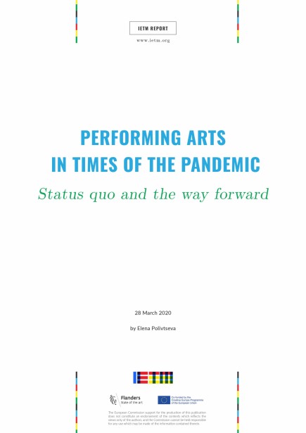 Configure Performing arts in times of the pandemic: status quo and the way forward