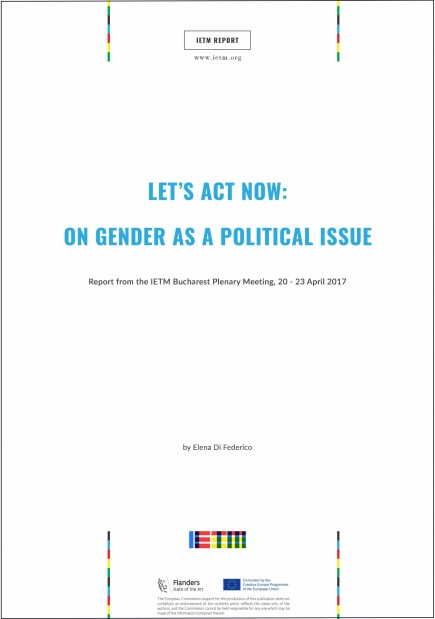 Let’s act now: on gender as a political issue