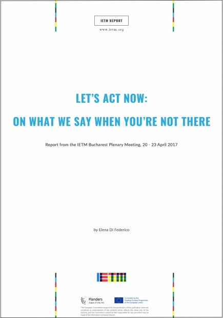 Let's act now: on what we say when you're not there