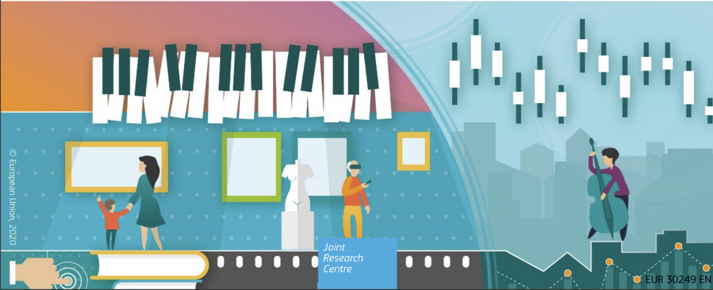 Illustration of people creating art