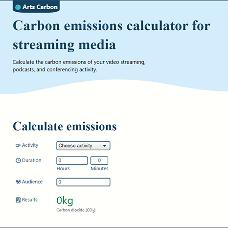 Visit ArtsCarbon.com screen capture of the arts carbon dot com website.