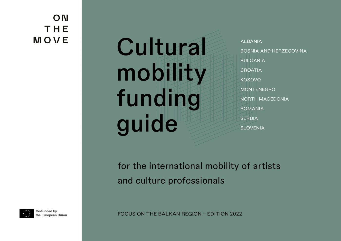 The image is with a grey/green background with the title of the guide and the focus on ten countries: Albania, Bosnia and Herzegovina, Bulgaria, Croatia, Kosovo, Montenegro, North Macedonia, Romania, Serbia and Slovenia. 