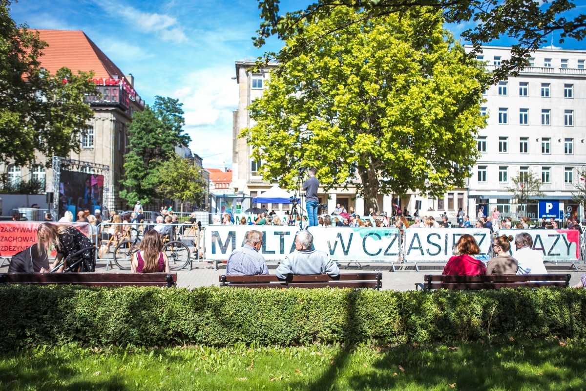 "Art against ideology" debate organised by the Malta Festival in August 2020 at Liberty Square in Poznań. "Art against ideology" debate organised by the Malta Festival in August 2020 at Liberty Square in Poznań.