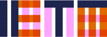 IETM logo in purple, orange and pink