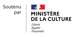 Logo affichant Soutenu par le Ministère de la culture Liberté égalité fraternité
