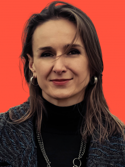 Profile picture of Barbara Pocek on orange background