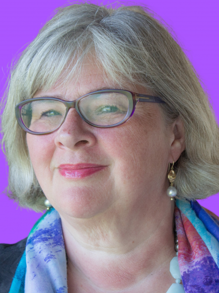 Profile picture of Susanne Danig on purple background