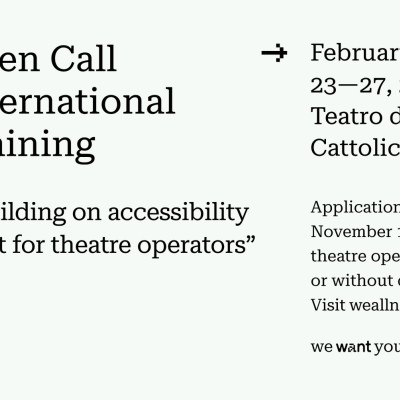 Open call for the Capacity building on accessibility management