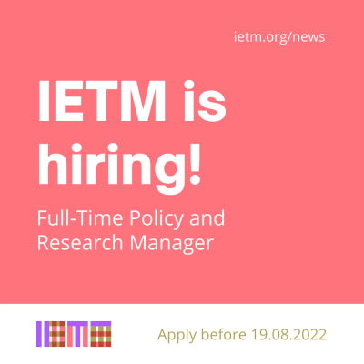 Full-Time Policy and Research Manager