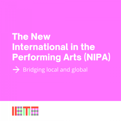 Thumbnail displaying "The New international in the performing arts: Bridging local and global" in white on a pink background